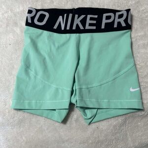 Nike Women's Pro Green Shorts